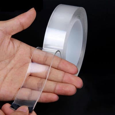 *** 6 meter Nano Tape - Original 2x - Transparante Dubbelzijdige Tape - Gekko tape - Montage tape - Herbruikbaar en Afwasbaar - van Heble® ***