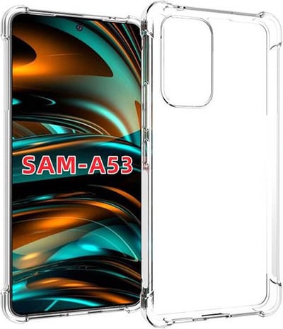 MobyDefend Hoesje - Geschikt voor Samsung Galaxy A53 - Transparante Shockproof TPU Backcover - Verstevigde Hoeken - Volledig Doorzichtig