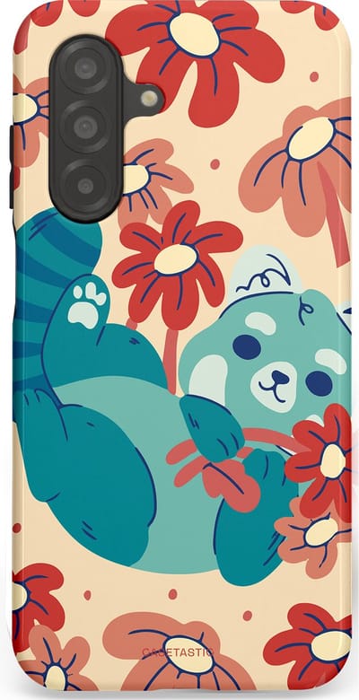 Casetastic Hoesje Geschikt voor Samsung A26 - Stijlvolle Beschermende Duo-layer Case - Rode panda knuffels