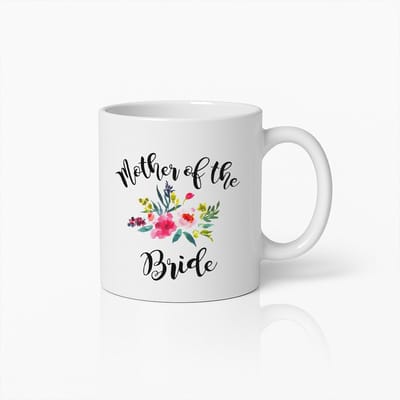 Mother of the Bride Mok – Elegante Bloemige Huwelijksmok – Prachtig Cadeau voor de Moeder van de Bruid – Perfect voor de Bruiloftsdag