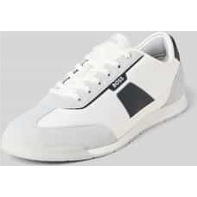 Low-top sneaker met suède-look-applicaties model 'NITAN_LOWP_NYMITH'