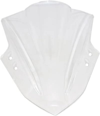 Motorruit Windscherm - Voorruit Vizier - Comfortabel Rijden - Optimale Windbescherming - Universele Pasvorm - Wit