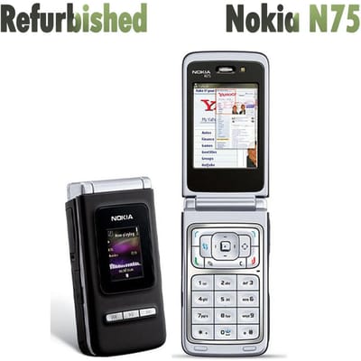 Gerenoveerde Nokia Ontgrendeld Originele Nokia N75 3G Mobiele Telefoon Met 1 SIM 1 Battery 1 Charger