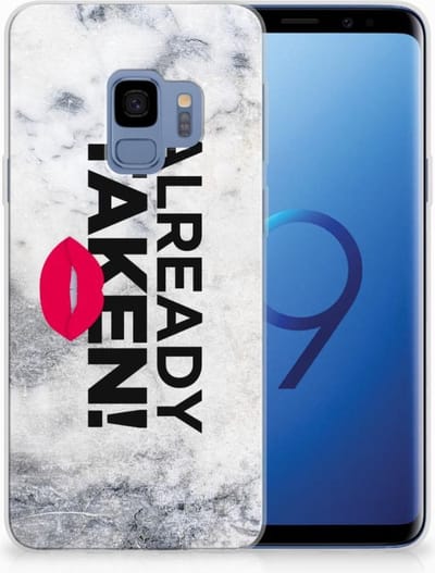 Samsung Galaxy S9 Siliconen hoesje met naam Already Taken White