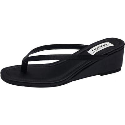 Designer Zomer Strand Dames Clip Teen Slippers Mode Outdoor Instappers Sleehakken Slides Vrouwelijke Flip Flop Schoenen 39 zwart