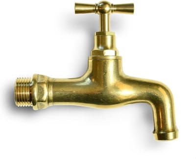Tapkraan Messing 1/2" - Gladde uitloop
