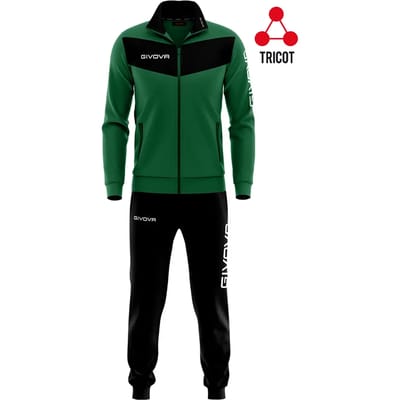 Givova Visa Trainingspak Groen,Zwart 8-10 Years Jongen