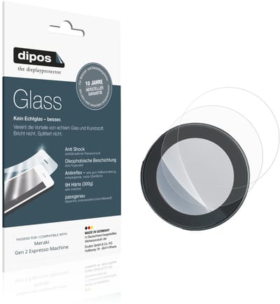 dipos – 2x Matte Pantserfolie geschikt voor Meraki Gen 2 Espresso Machine | 9H Screenprotector
