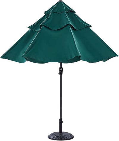 BIBIONE - Parasol - Smaragdgroen - 270 cm - Polyester