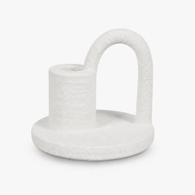 Sconce Kandelaar Keramiek - Wit - ⌀ 13 cm
