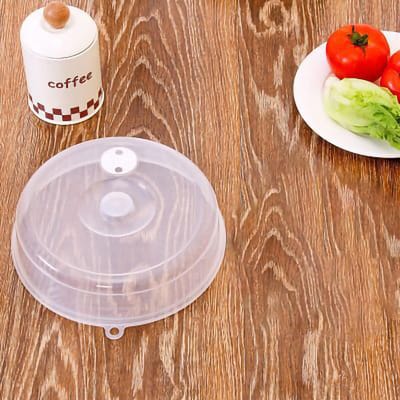 Magnetronborddeksel PP Food Grade Herbruikbare Transparante Voedselbeschermende Deksel met Handvat voor Small