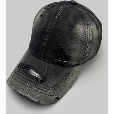 Gedessineerde Kleur Effen Baseballpetten Zonneklep Gebroken Stijl Nieuw Mannen Vrouwen Veelzijdig Persoonlijke Mode Straat Petten 52-60cm black