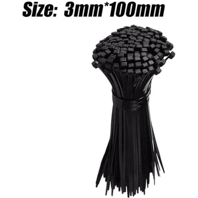 Lot de 100/500 attaches de câble à vis réutilisables en nylon fixe, attaches de cordon autobloquantes, sangles de fixation, boucle de fixation, organisateur de bureau 100PCS