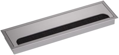 Kabeldoorlaat CAVO kabeldoos hoekig 280 x 80 mm zilver geanodiseerd