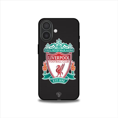 Liverpool telefoonhoesje Apple iPhone 16 - Backcover Softcase - Zwart