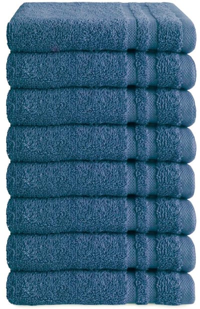 Byrklund gastendoekjes 30x50 - set van 8 - Hotelkwaliteit - Blauw