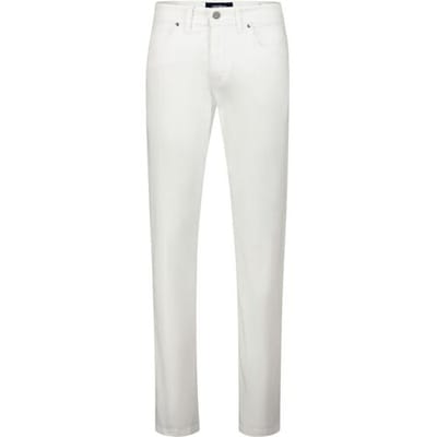 Gardeur Jeans Bradley 5-Pocket Uni Wit / male