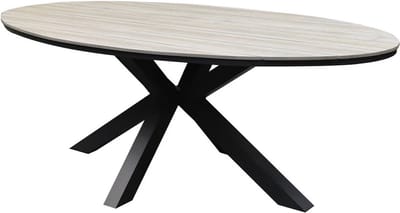 Salvador dining tuintafel ovaal 220x115xH75 cm polywood