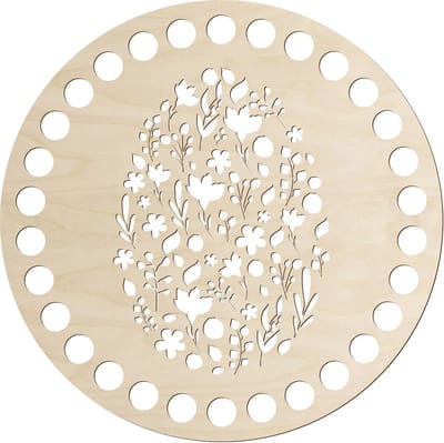 SMX Design - Basis voor Houten Korf - 17cm - FSC-gecertificeerd Berkenmultiplex - Decoratieve Ronde Vorm