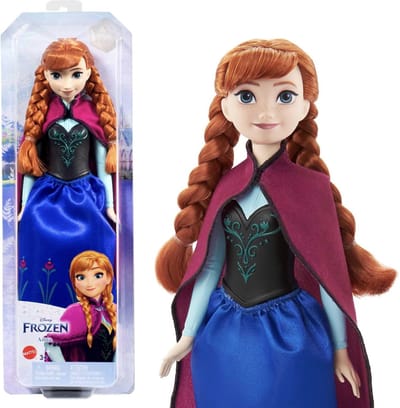 Disney Frozen Anna Pop - Inclusief Afneembare Cape en Rok - Disney Prinses Speelgoed