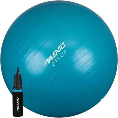 Avento Fitness/Gymbal + Pomp - Ø 65cm - Blauw