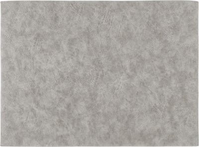 Placemat TROJA - SET/6 - kunstleer - 33x45 cm, zilver