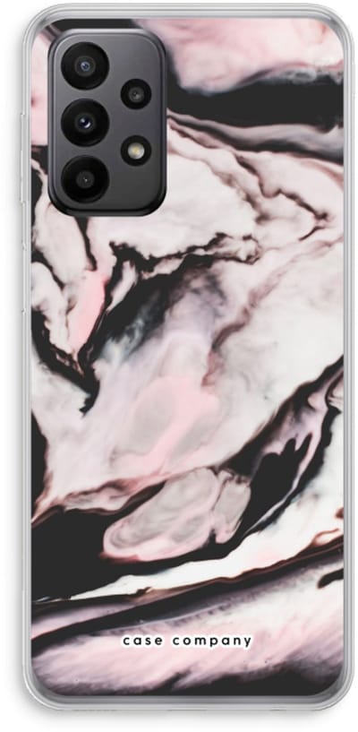 Case Company® - Hoesje geschikt voor Samsung Galaxy A23 hoesje - Roze stroom - Soft Cover Telefoonhoesje - Bescherming aan alle Kanten en Schermrand