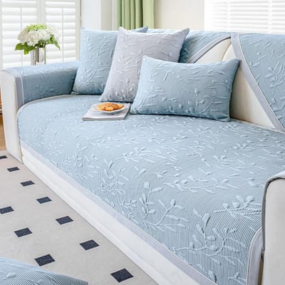 Vier Seizoenen Universele IJszijde Jacquard Bankhoes Antislip Bank Slipcover Beschermhoes Bankkussen voor Woonkamer Decor 70x70cm 1pcs