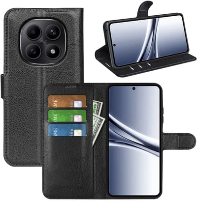MobyDefend Hoesje - Geschikt voor Xiaomi Redmi Note 15 4G - Kunstleren Wallet Book Case (Sluiting Voorkant) - Zwart