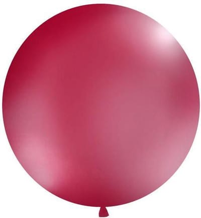 Ballonnen 1m, rond, Pastel burgundy