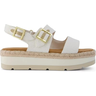 TOMS Giana Sandalen Plat - Wit - Maat 39