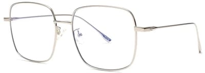 Metaal Optische Bril Lichtblauw Vierkant Oogbescherming voor Heren en Dames