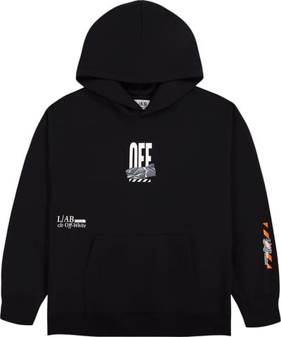 L/AB Off-White hoody jongens Off Active Duct Tape Black