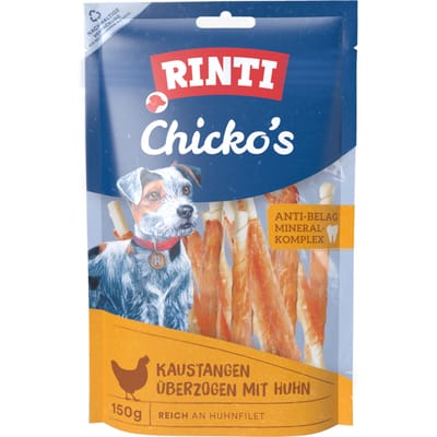 18x 150g RINTI Chicko Kauwsticks Klein Kip Hondensnacks