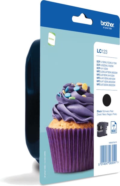 Brother LC-123BKBP - Inktcartridge / Zwart