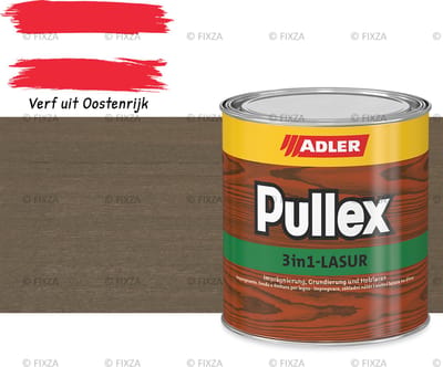 ADLER Pullex 3in1-Lazuur Grizzly, bruine beits 0,75 liter