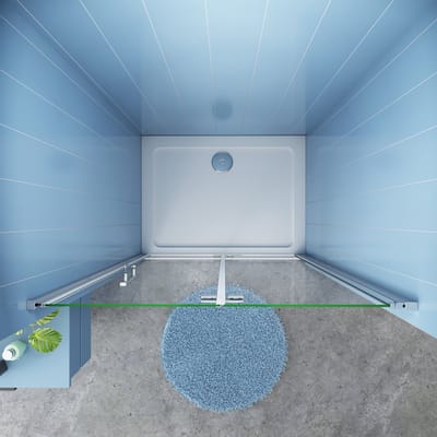 Douchedeur Poppy Nisdeur 85X195 Vouwdeur 2-Delig 6Mm Helder Glas Antikalk Chroom