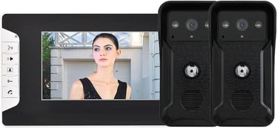 Video Deurbel Set - Intercom Systeem - Veiligheid Thuis - 7 Inch Kleurenscherm - 27 x 19 x 11 cm