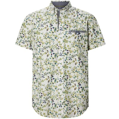 Babista herren Overhemd Met Korte Mouwen - 39/40 - wit - Plus Size