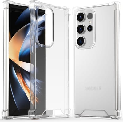 Casemania Hoesje Geschikt voor Samsung Galaxy S24 Ultra - Transparant - Anti Shock Back Cover