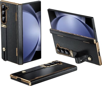 Ultra Dunne Electroplated Matte Beschermhoes Geschikt voor Samsung Galaxy Z Fold 5 - Schokbestendige Achterkant Zonder Voorste Spiegelfolie - Vouwhuls, Opvouwbare Telefoonhoes, Hinge Bescherming