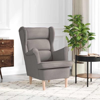 vidaXL - Fauteuil - 74x84x100 - cm - stof - taupe