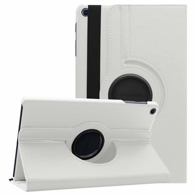 Hoesje Geschikt Voor Samsung Galaxy Tab A 10.1 hoes Wit - Galaxy Tab A 2019 hoes draaibare cover Hoesje voor de Hoesje Geschikt Voor Samsung Galaxy Tablet A 10.1