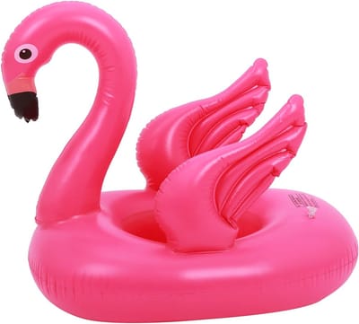 Thijox - Gigantische opblaasbare flamingo zwemring - Zwembadspeelgoed - Water speelgoed - Luchtmatras - Zomer strand vlot voor kinderen 1-5 jaar - Ide