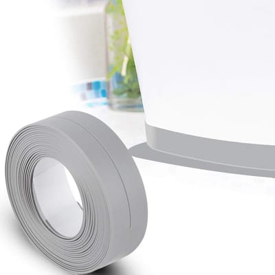 Dailygoods- Wandafdichtstrip Hoogwaardige PVC - Waterdicht - Antislip - Schimmelbestendig - Duurzaam - Flexibel Ontwerp 22mm x 3.2M - Afdichtband