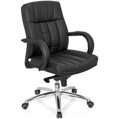 hjh office XXL FG 100 - Bureaustoel - Zware belasting -  Kunstleder - Zwart