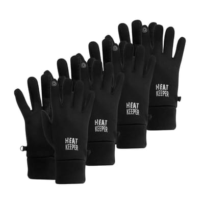 Heatkeeper - Thermo sporthandschoenen unisex - S/M - Zwart - 4-Paar - Sporthandschoenen heren