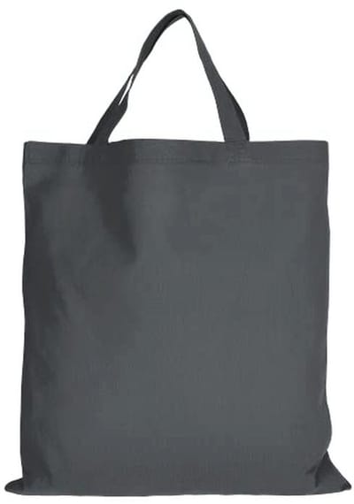 Katoenen tassen set van 10 - 28 kleuren | 38x42 cm | Boodschappentassen met korte hengsels