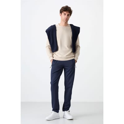 Heren Regular Fit Rechtvallende Sweatpants