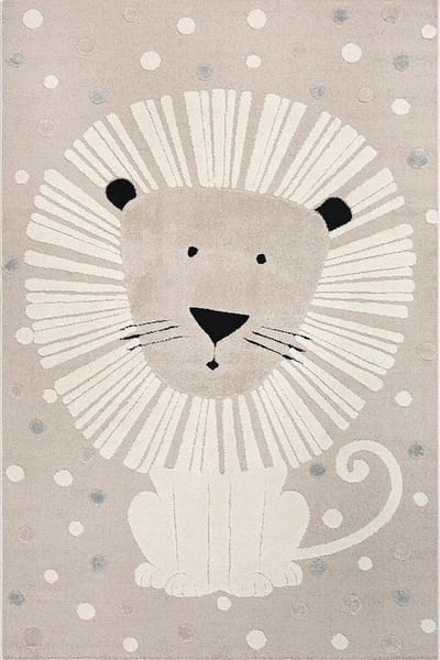 the carpet Jungle Kids Tapijt voor de kinderkamer, kindertapijt, 3D-effect, onderhoudsvriendelijk, slijtvast, Beige, 80 x 150
